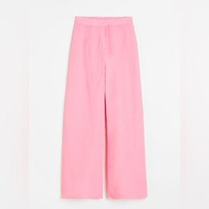 H&M// NWT Linen Blend Pink Work Pants